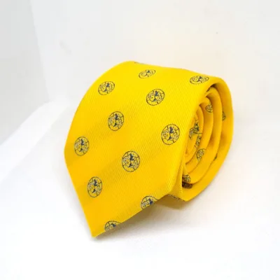 Corbata Club América Escudo Águilas Amarilla