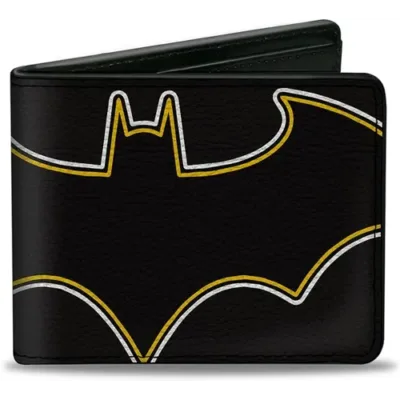 Cartera Batman Neón DC Logo Bruce Wayne