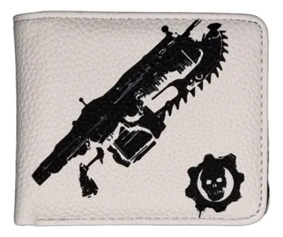 Cartera Gears Of War Augurio Carmesí Lancer Gamer Leathertoons