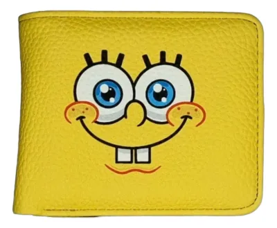 Cartera Bob Esponja Feliz Nickelodeon Leathertoons Amarillo Bob Esponja