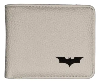 Cartera The Dark Knight Batman Bruce Wayne Leathertoons Dc Gris Batman