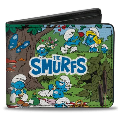 Cartera THE SMURFS Picnic and Swimming Group