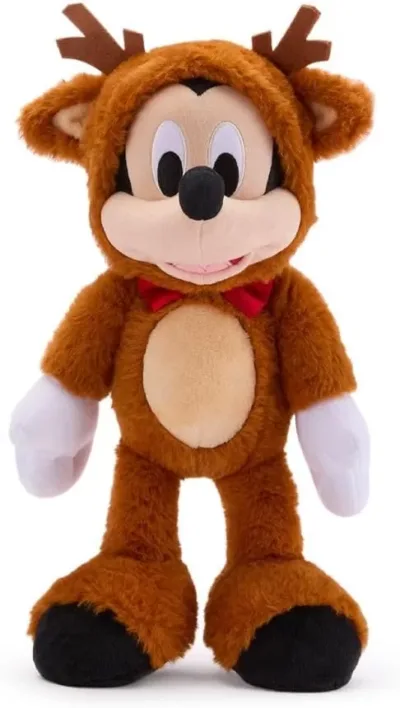 Peluche Navideño de Mickey Mouse Reno Disney Original