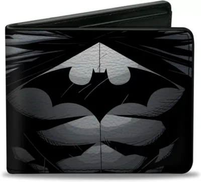 Cartera Batman Pecho Dc Gris
