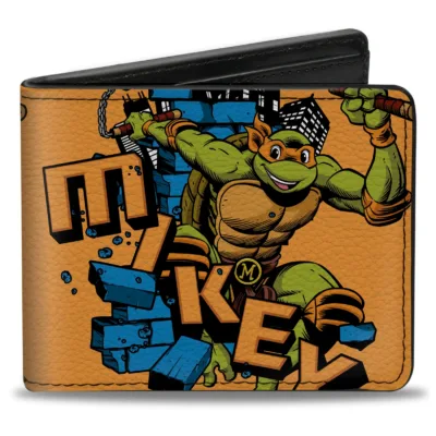 Cartera Naranja Michelangelo TNMT Retro