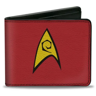 Cartera Insignia Logo Operaciones Flota Estelar Star Trek Clásico Rojo