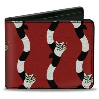 Cartera Beetlejuice Gusanos De Arena Rojo
