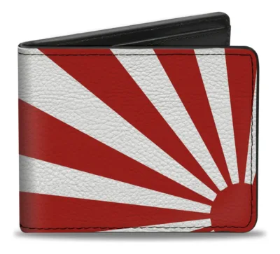 Cartera Sol Naciente Japón Blanco Y Rojo Rojo Sol Naciente