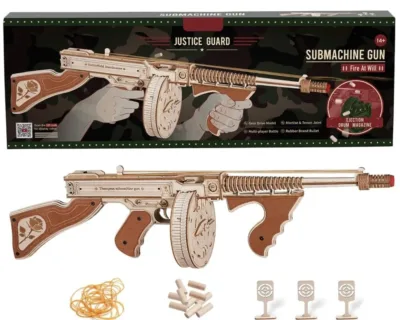 Rompecabezas 3D Metralleta Subfusil Rifle De Ligas