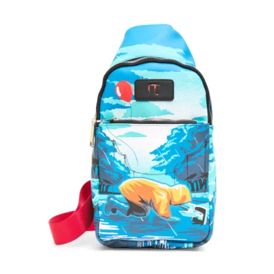 Bolsa Crossbody Warner Bros. It Georgie You'll Float Too Póster Vintage Azules Piel Vegana