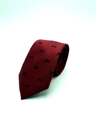 Corbata Star Wars Naves TIE Fighter X-Wing Rojo Vino