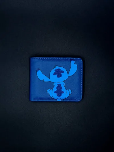 Cartera Stitch Disney Leathertoons Azul Lilo & Stitch