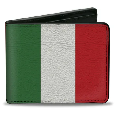 Cartera Bandera Italia Blanco Liso