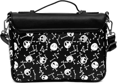 bolsa de el extraño mundo de Jack Skellington con estampado de la cara de Jack